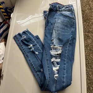 Track 23 Denim Ripped Skinny Jeans Size 7
